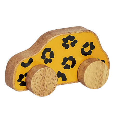 Leopard Print Car Push Along