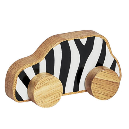 Zebra Print Car Push Along