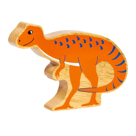 Wooden Orange Hysilophodon Toy